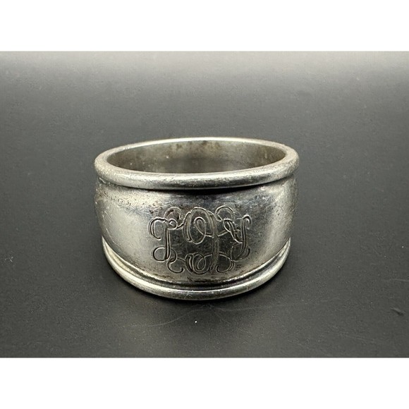 James Avery 925 Sterling Silver Monogram Ring Size 8.75 - Picture 5 of 11